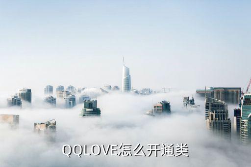 QQLOVE怎么開(kāi)通類