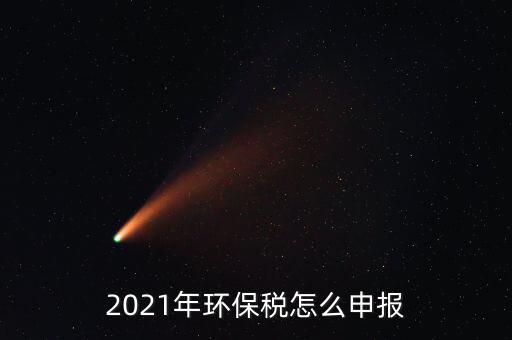 2021年環(huán)保稅怎么申報