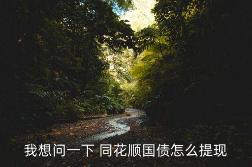 我想問(wèn)一下 同花順國(guó)債怎么提現(xiàn)