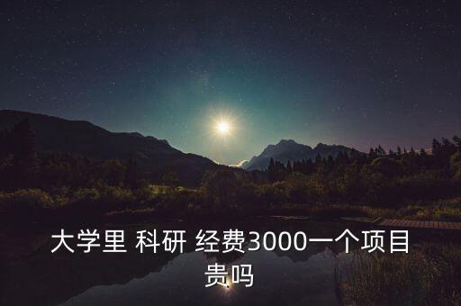 大學(xué)里 科研 經(jīng)費(fèi)3000一個項(xiàng)目貴嗎