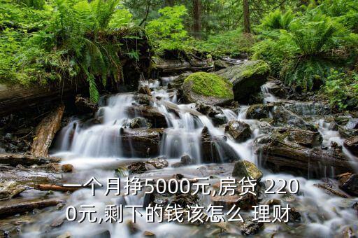  一個(gè)月掙5000元,房貸 2200元,剩下的錢該怎么 理財(cái)