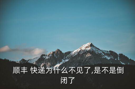 順豐快遞怎么沒上市,順豐快遞奇數怎么了?