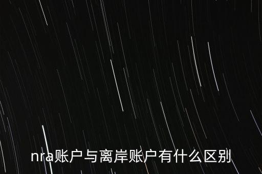 nra賬戶是什么意，NRA賬戶屬于以下哪種賬戶性質(zhì)