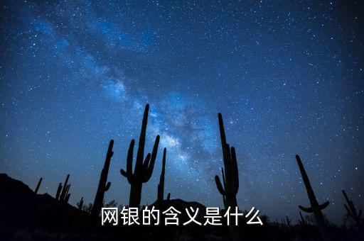 網(wǎng)銀的含義是什么