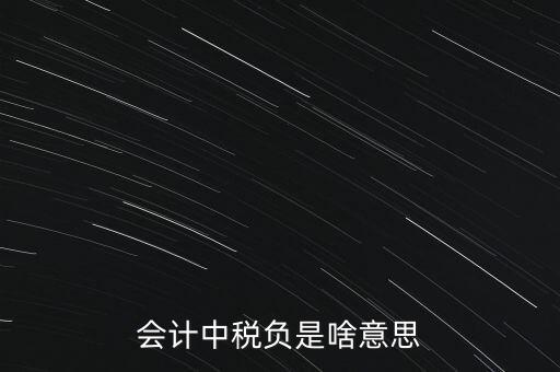 稅負(fù)是什么意思，會(huì)計(jì)中稅負(fù)是啥意思