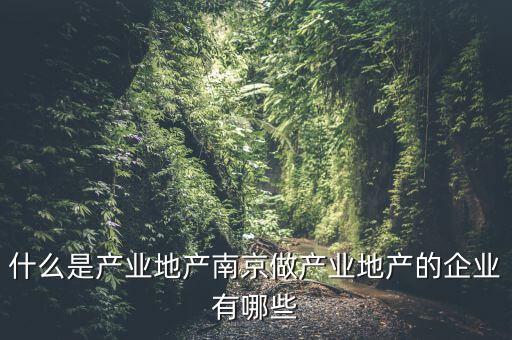 什么是產(chǎn)業(yè)地產(chǎn)，總是說產(chǎn)業(yè)地產(chǎn)的可是連什么是產(chǎn)業(yè)地產(chǎn)我還是不知道啊