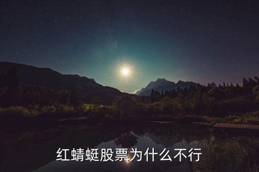 紅蜻蜓股票為什么不行