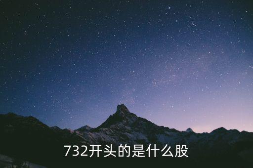 732737是什么股，732開頭的是什么股