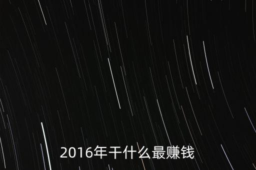 2016年干什么最賺錢(qián)