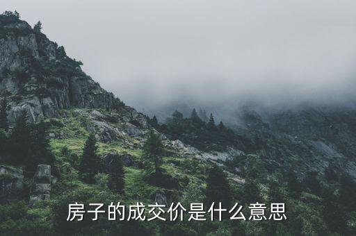 房價款是什么，房子的成交價是什么意思