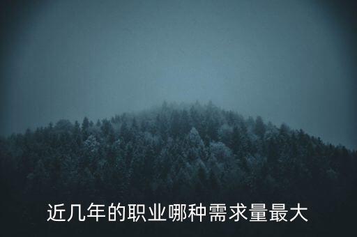 2016什么需求最大，目前什么職業(yè)需求量最大