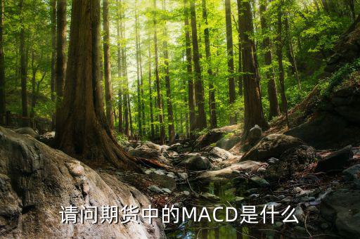 請問期貨中的MACD是什么