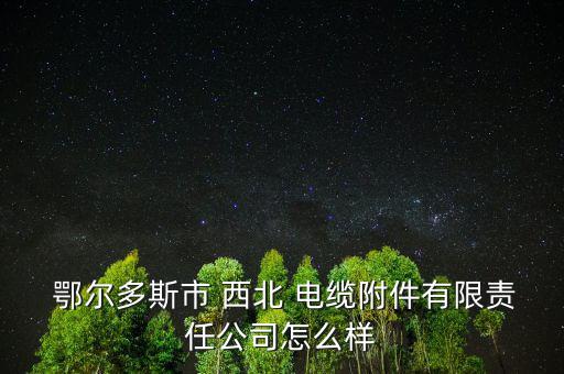 鄂爾多斯西北電纜怎么樣,你說的鄂爾多斯北焦電廠是否是真的?