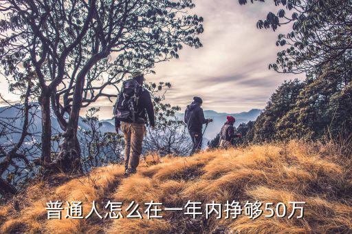 普通人怎么在一年內(nèi)掙夠50萬(wàn)