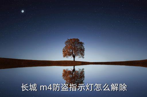  長(zhǎng)城 m4防盜指示燈怎么解除