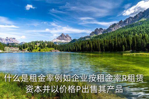 什么是租息率，什么是租金率例如企業(yè)按租金率R租賃資本并以價(jià)格P出售其產(chǎn)品