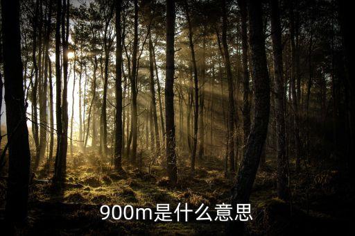 900m是什么意思