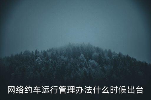 出租車改革什么時候公布，國家對出租車有什么政策改革方案