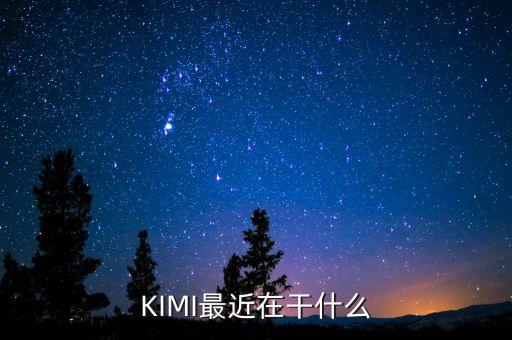 KIMI最近在干什么