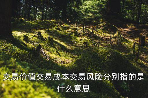 交易成本是什么，什么是交易費用