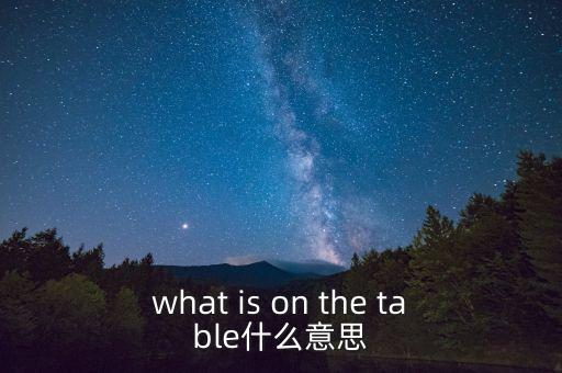 什么是中美bit談判，what is on the table什么意思