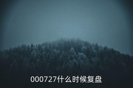 000727什么時候復盤