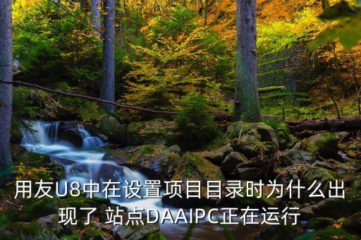 用友U8中在設(shè)置項目目錄時為什么出現(xiàn)了 站點DAAIPC正在運行