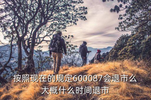 600087什么時(shí)候到3版，按照現(xiàn)在的規(guī)定600087會(huì)退市么大概什么時(shí)間退市