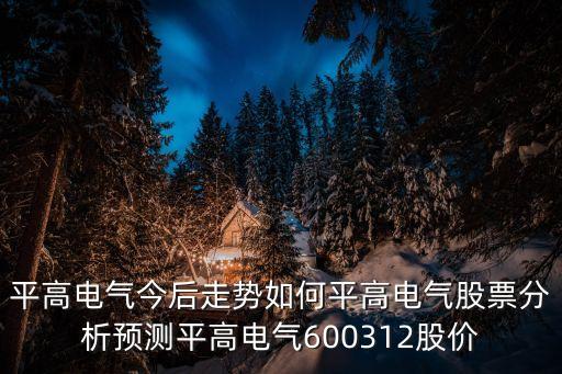 平高電氣今后走勢如何平高電氣股票分析預(yù)測平高電氣600312股價