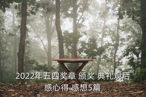 2022年五四獎(jiǎng)?wù)?頒獎(jiǎng) 典禮觀后感心得 感想5篇