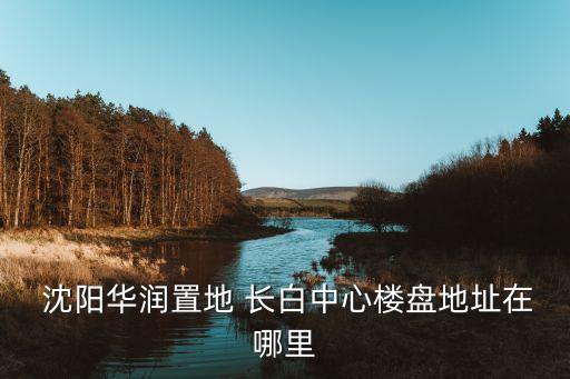  沈陽(yáng)華潤(rùn)置地 長(zhǎng)白中心樓盤(pán)地址在哪里