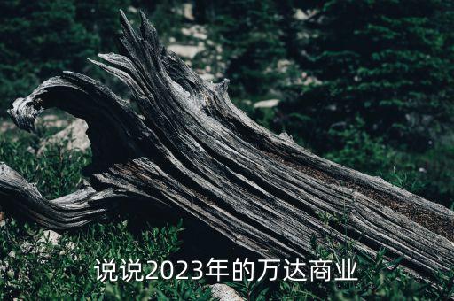 說說2023年的萬達(dá)商業(yè)