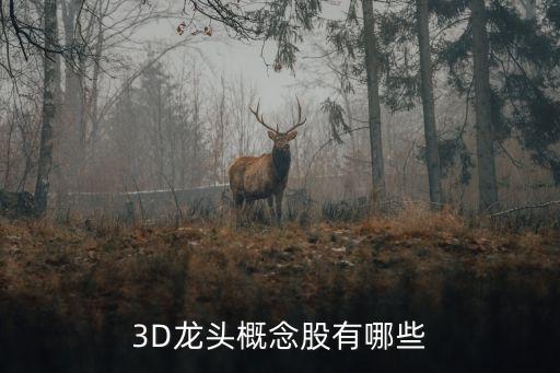 3D龍頭概念股有哪些