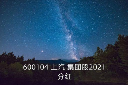 上汽集團(tuán)分紅記錄,600104上汽集團(tuán)分紅