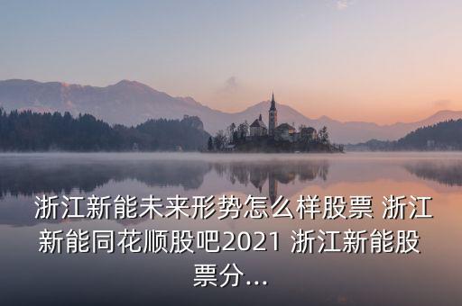  浙江新能未來形勢怎么樣股票 浙江新能同花順股吧2021 浙江新能股票分...