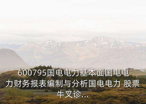  600795國(guó)電電力基本面國(guó)電電力財(cái)務(wù)報(bào)表編制與分析國(guó)電電力 股票牛叉診...