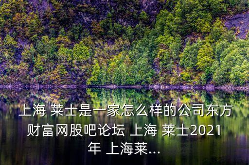  上海 萊士是一家怎么樣的公司東方財富網(wǎng)股吧論壇 上海 萊士2021年 上海萊...