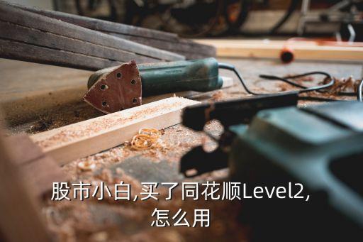 股市小白,買了同花順Level2,怎么用