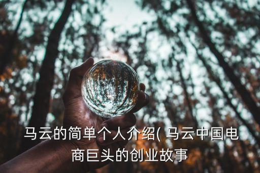  馬云的簡單個人介紹( 馬云中國電商巨頭的創(chuàng)業(yè)故事