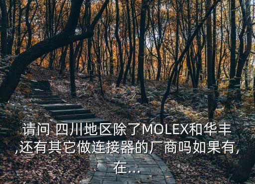 請(qǐng)問(wèn) 四川地區(qū)除了MOLEX和華豐,還有其它做連接器的廠商嗎如果有,在...