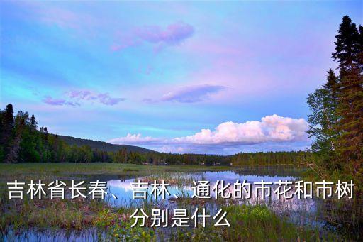 吉林省長春、吉林、通化的市花和市樹分別是什么