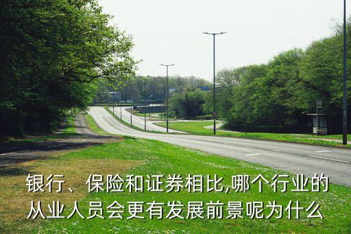  銀行、保險和證券相比,哪個行業(yè)的從業(yè)人員會更有發(fā)展前景呢為什么