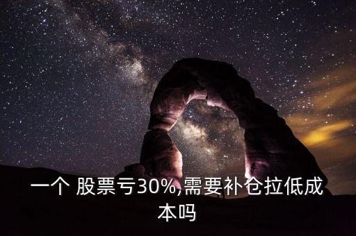 一個(gè) 股票虧30%,需要補(bǔ)倉拉低成本嗎