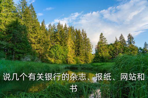 說幾個(gè)有關(guān)銀行的雜志、報(bào)紙、網(wǎng)站和書