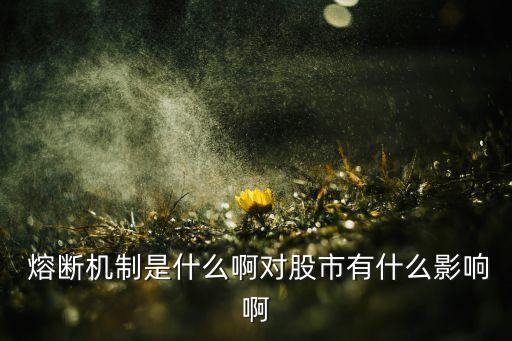 股票測試熔斷還恢復么