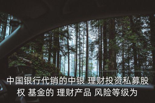 中國(guó)銀行代銷的中銀 理財(cái)投資私募股權(quán) 基金的 理財(cái)產(chǎn)品 風(fēng)險(xiǎn)等級(jí)為