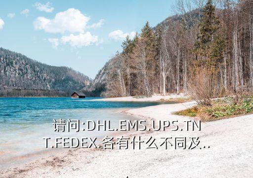 請(qǐng)問(wèn):DHL.EMS.UPS.TNT.FEDEX.各有什么不同及...