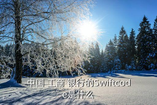 中國 工商 銀行的Swiftcode是什么