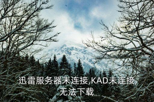  迅雷服務(wù)器未連接,KAD未連接,無法下載