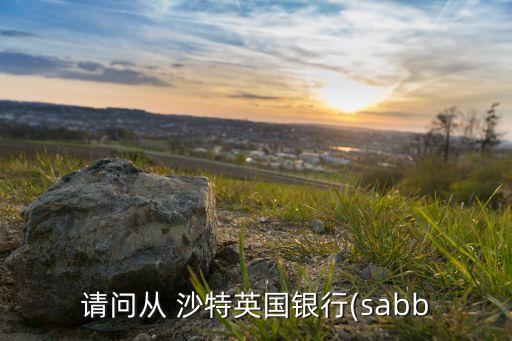 請(qǐng)問(wèn)從 沙特英國(guó)銀行(sabb